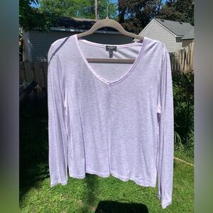 Talbot’s marled lavender tee